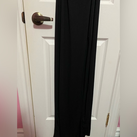 Bershka Long Black Cut Out Dress - Picture 3 of 3